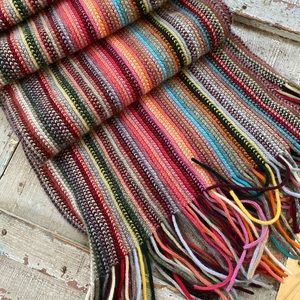 Colorful wool scarf